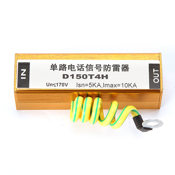 D150T4H RJ11 ADSL Modem Telephone Antenna Lightning for Protection Outdoor Power Surge Arrester