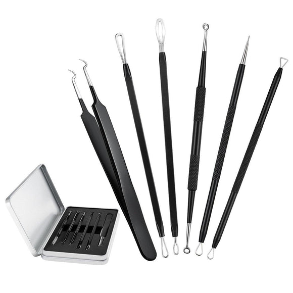 Y.F.M 6pcs Multipurpose Blackhead Blackhead Remover Kit Extractor Tools Pimples Acne Splinter