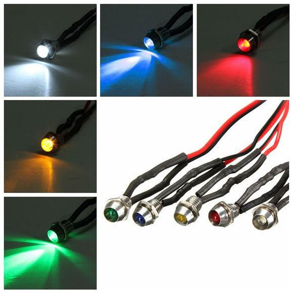 6mm LED Indicator Pilot Dashboard Light For Car Boat Truck