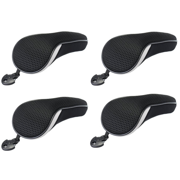4 Pcs Golf Iron Pole Head Hat Outdoor Indoor Sport Golf Rod Head Protective Cover Golf Accessories