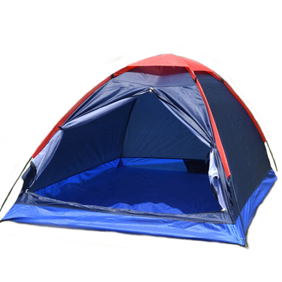 Outdoor 1-2 Person Double Camping Tent Single Layer Waterproof UV Beach Sunshade Canopy