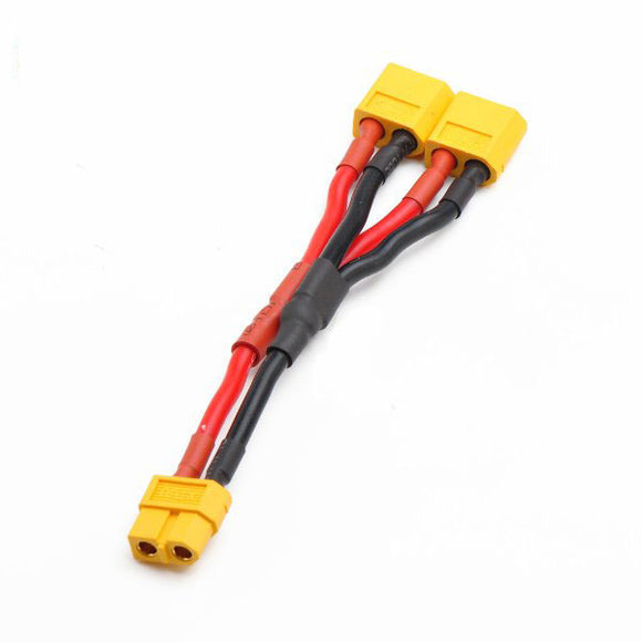 Amass XT60 Parallel Connector 1 Female 2 Male with 7CM 16AWG Cable