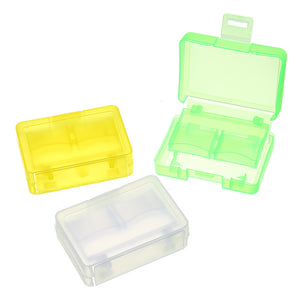 3pcs Yellow White Green Backpacker GK-1CF4SD Portable Memory Card Receiving Box Mobile TF Card Camera CF/SD Storage Card Box