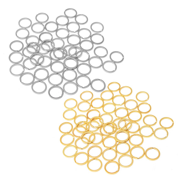 50Pcs 25mm Split Key Ring Keyring Keychain Metal Holder Without Chain DIY Craft