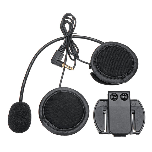 V6/V4 bluetooth Motorcycle Helmet Interphone Intercom Headset Headphone Black