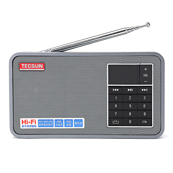 Tecsun X3 FM 64-108MHz Radio Receiver MP3 Player Speaker Support TF Card