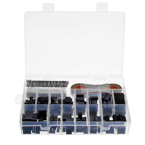 780Pcs 2.54mm Dupont Cable Jumper Wire Pin Header Housing Kit Male Crimp