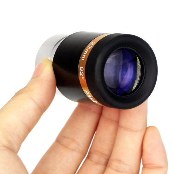 SVBONY Lens 23mm Wide Angle 62Aspheric Eyepiece HD Fully Coated for 1.25 31.7mm Astronomic Telescopes -Black