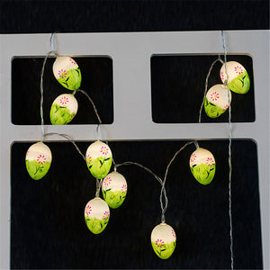 1.65M Battery Operated Spring Easter Eggs 10 LED String Light for Outdoor Garden Party Holiday Decor