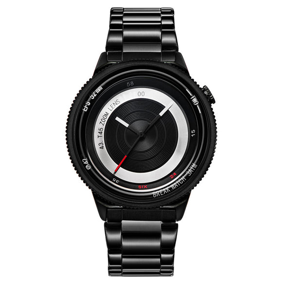 BREAK T45 Fashionable Cool Watch Stainless Steel Strap Unisex Quartz Watches