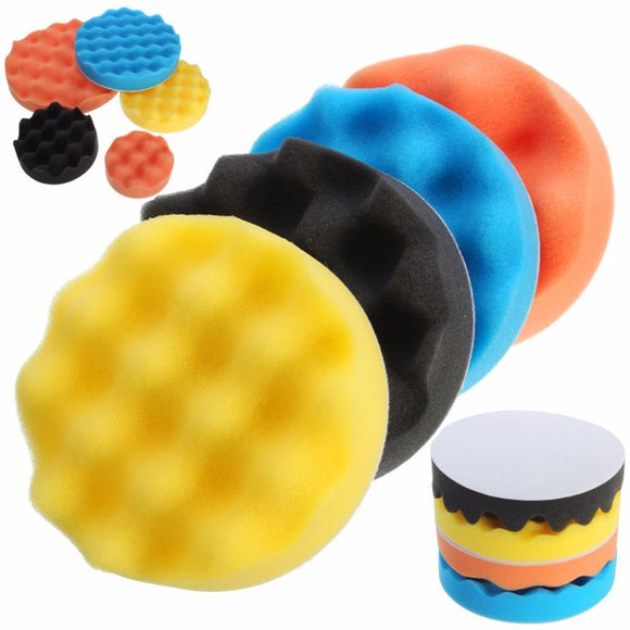 4pcs 3-7 Inch Buffing Polishing Sponge Pads kit for Car Polisher