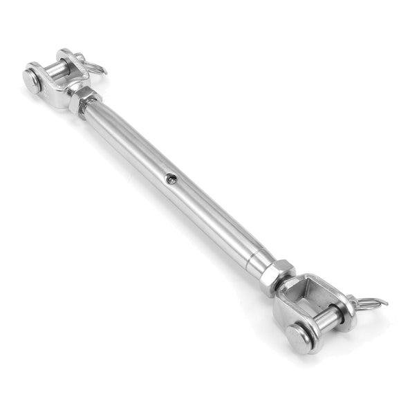 1/4 Inch 316 Stainless Steel Jaw & Jaw Turnbuckle Closed Body Marine Grade 432 lb