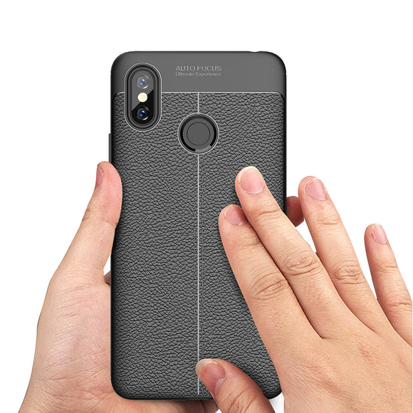 Bakeey Litchi Anti-fingerprint Silicone Protective Case For Xiaomi Mi Max 3