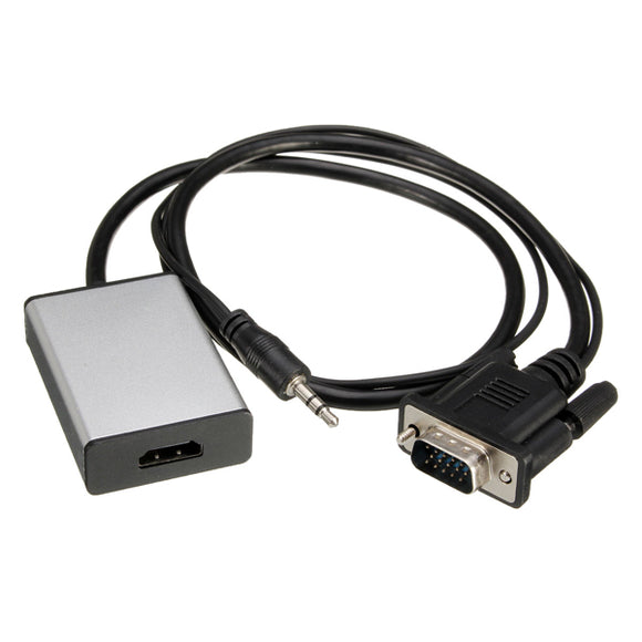 1080P VGA to HD USB Video Adapter Converter with Audio Cable For Laptop PC DVD HD TV