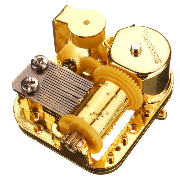 18 Note Mechanical DIY Windup Music Box Movement With Screws Key