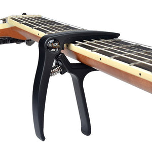 Musedo MC-2 Soft Rubber Metal Quick Change Key Capo for Classical Guitar