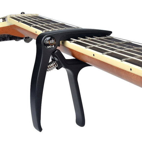 Musedo MC-2 Soft Rubber Metal Quick Change Key Capo for Classical Guitar