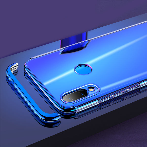 Bakeey 3 In 1 Detachable Elac-plating Transparent Hard PC Protective Case For Xiaomi Redmi Note 7 / Redmi Note 7 Pro