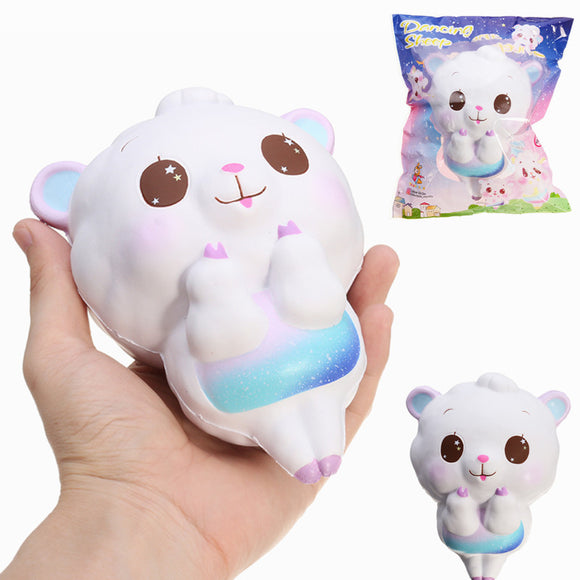 Taburasaa Squishy Dancing Sheep 15cm Slow Rising Rainbow and Galaxy Colour With Packaging Squeeze Toy