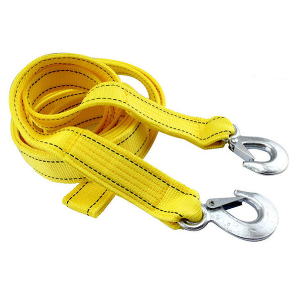 4M Tow Rope 5T 4x4 Heavy Duty Towing Pull Strap Road Recovering with Two Shackles