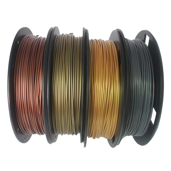 CCTREE Bronze+Copper+Gold+Silver 1.75mm 200g/Roll PLA Filament Set for 3D Printer Reprap