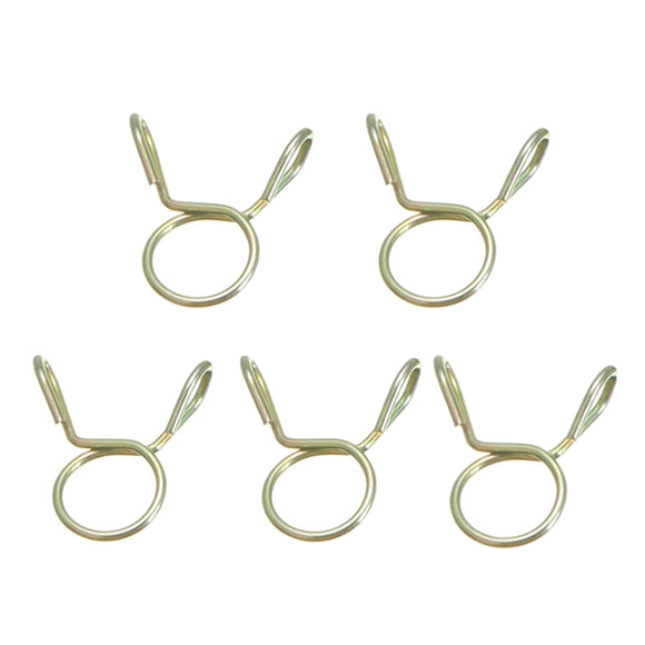 5Pcs 7-9mm Fuel Line Hose Tubing Spring Clip Clamp Motorcycle Boat ATVs Scooter