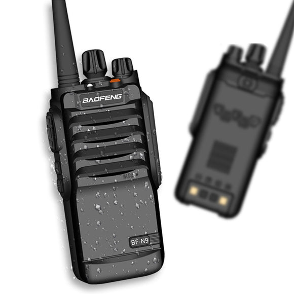 Baofeng BF-N9 8W IP67 Waterproof Walkie Talkie FM Radio UHF 400-520MHz Two Way Radio 15KM Communicator