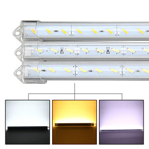 50cm 9W 1800lm 36 SMD 7020 Waterproof IP44 LED Rigid Strip Cabinet Light DC 12V