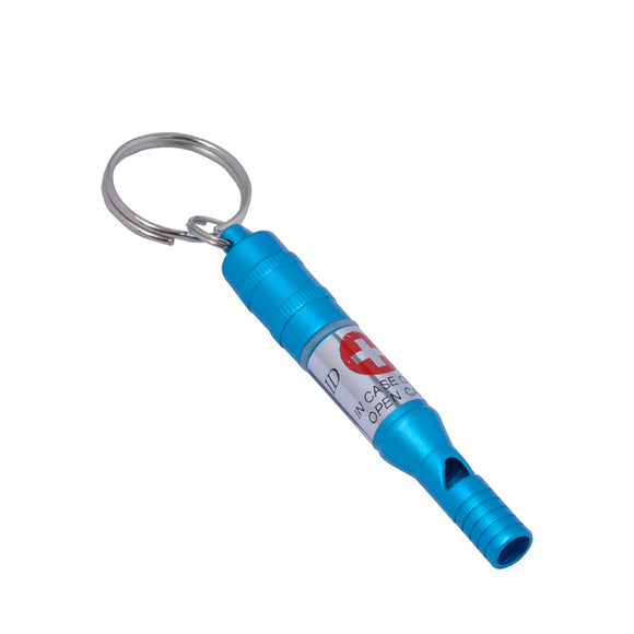 Outdoor Survival Emergency Alert Whistle Camping Hiking Aluminum Keychain Tools Cheerleading Whistle