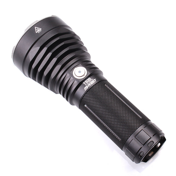 MHVAST TS35 XHP35 Hi 2500lm 800m Long Thrower Type-C Rechargeable LED Flashlight 26650 Powerful Flashlight
