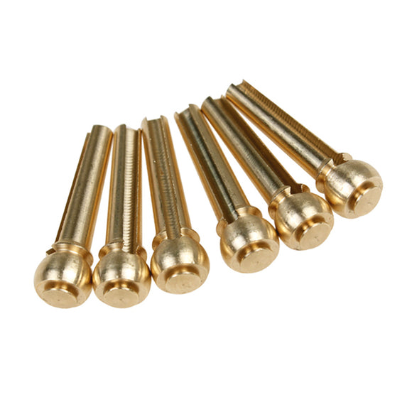Flanger Cupreous Brass Guitar Bridge Pins Set Guitar Instrument Parts