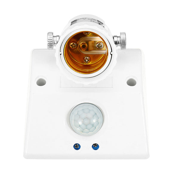 E27 60W PIR Motion Sensor Bulb Adapter Delay Time Adjustable Lamp Holder Socket