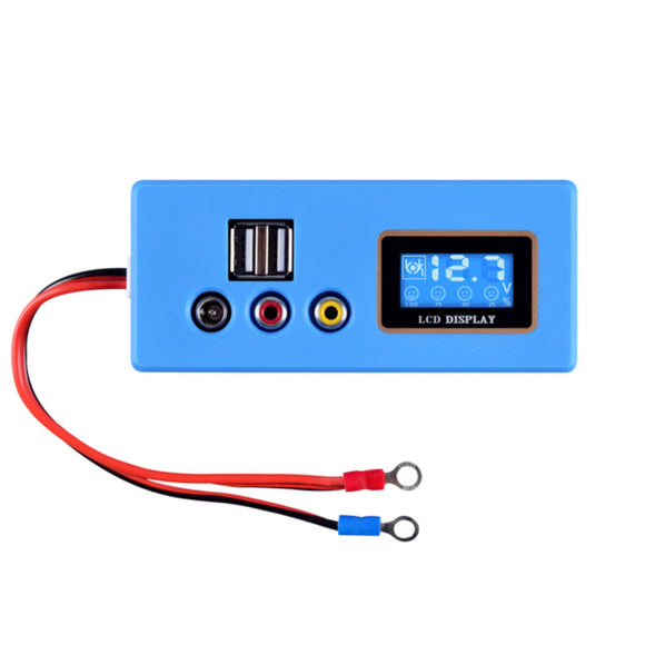 LCD Digital 12V Battery Tester Vehicle Car Acid Lead Storage Battery Voltage Capacity Meter 5V USB