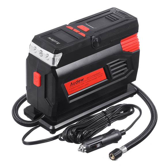 Audew 12V 150PSI 120W Tire Inflator Electric Air Compressor Portable for Car Motorcycle Bicycle Tires Air Pump