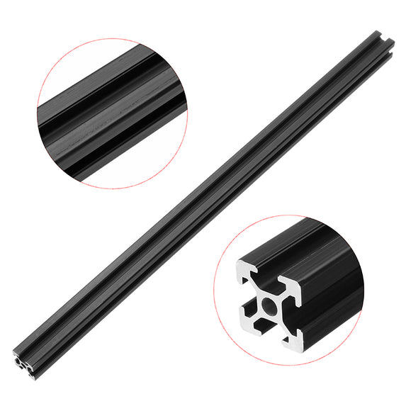 Machifit 400mm Length Black Anodized 2020 T-Slot Aluminum Profiles Extrusion Frame For CNC