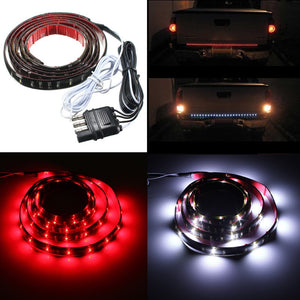 150cm Flexible 5-Function LED Strip Tailgate Bar Brake Signal Light Truck SUV