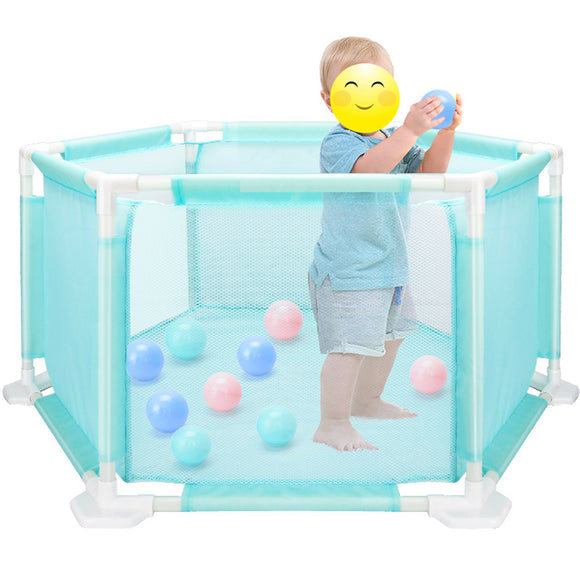 Child Baby Children Kid Playpen Play Pen Room 18 Poles/Bars Sided With 10 Ocean Ball