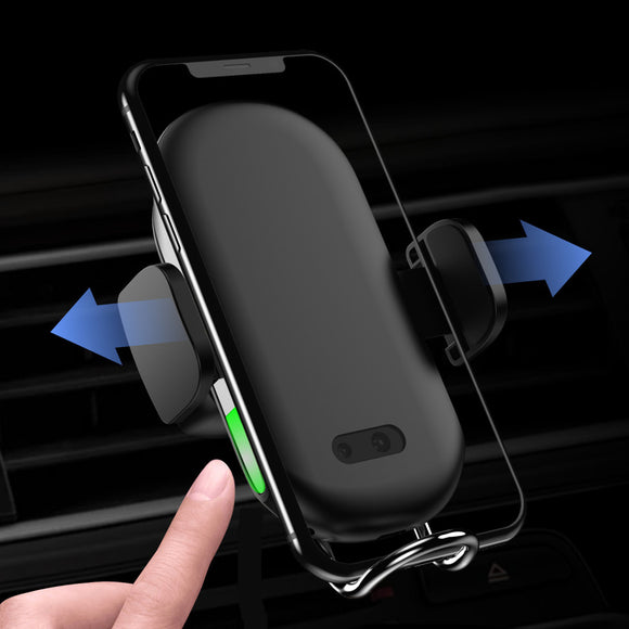 QI 10W Infrared Sensing Car Air Vent Wireless Phone Charger Holder 360 Rotation Mount for iPhone XS XR