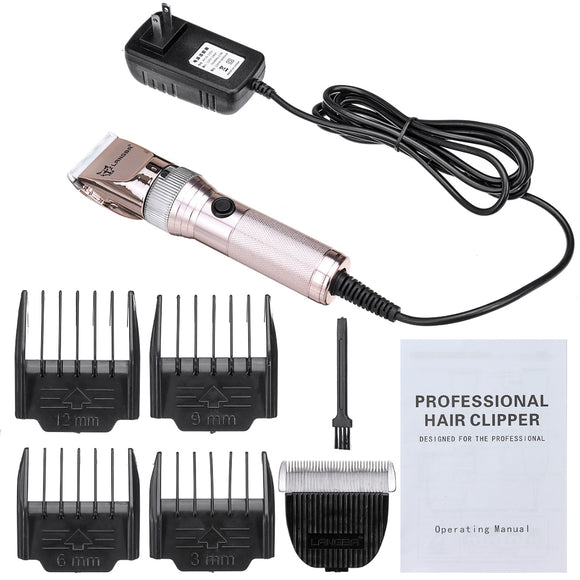 12V 350W Motor Cat Dog Electric Clipper 5 Levels Pet Goat Hair Trimmer Pusher with 4 Limit Comb