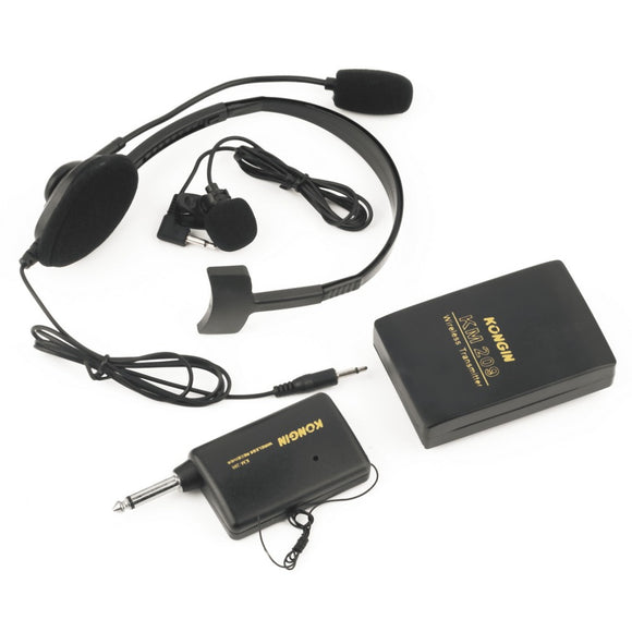 Bakeey VHF Stage Wireless Lavalier Lapel Headset Microphone Mic FM Transmitter Bodypack Transmiter