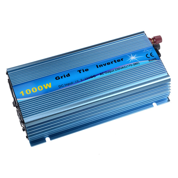 1000W Solar Grid Tie Inverter DC18V / 22V-60V to AC110V/220V MPPT Pure Sine Wave Inverter 50Hz/60Hz