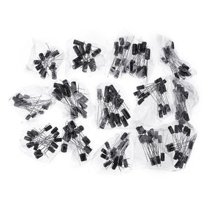 200Pcs 15 Value Electrolytic Capacitor Assortment Kit (1uF~220uF) Capacitors Assorted Set