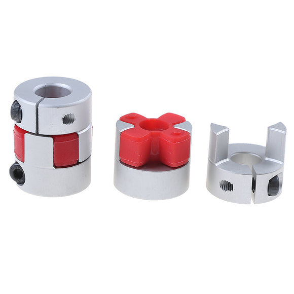 Machifit 5mm Aluminum Coupler Connector OD25mm x L30mm CNC Stepper Motor Shaft Coupling