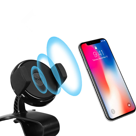 QI Wireless Charger Car Dashboard Holder HUD for iPhone X iPhone Plus Samsung