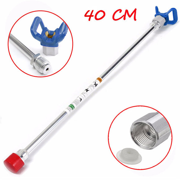 40cm Airless Paint Sprayer Gun Tip Extension Rod For Graco Wagner Titan With Blue Tip Guard