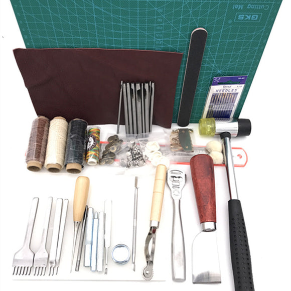 DIY Leather Tools Handmade Leather Tools Set Hand Sewn Diamond Chop Craft Set