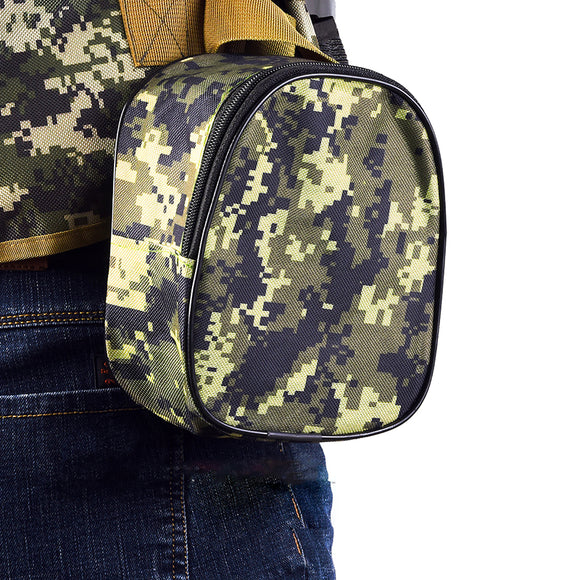 LEO Oxford Fabric Camo Black Portable Fishing Bag Accessories Outdoor Waist Bag Storage Pouch