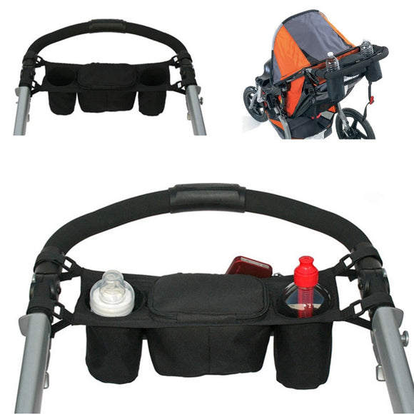 Vvcare BC-Q12 Infant Stroller Organizer Cup Holder Large Storage Bag Stroller Accessories
