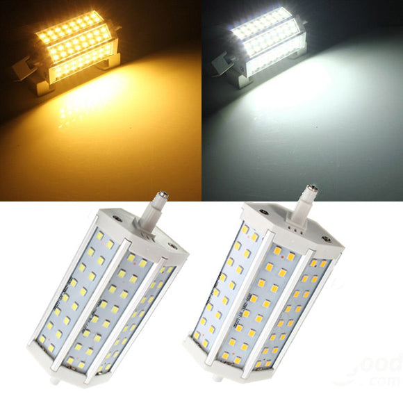 R7S Non-dimmable LED Bulb 8W 118MM SMD 2835 48 Pure White/Warm White Corn Light Lamp AC 85-265V