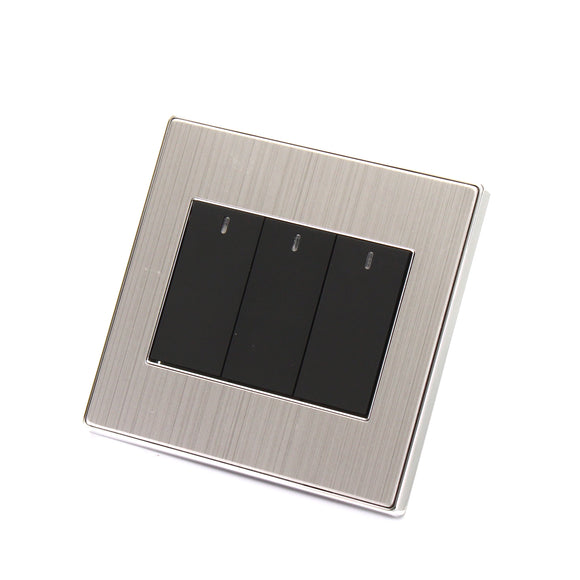 86 Type PC 220-250V 4 Buttons Wall Socket Switch Single Control Dual Control Optional Black